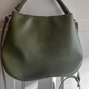 Time and Tru Dark Green Shoulder Bag